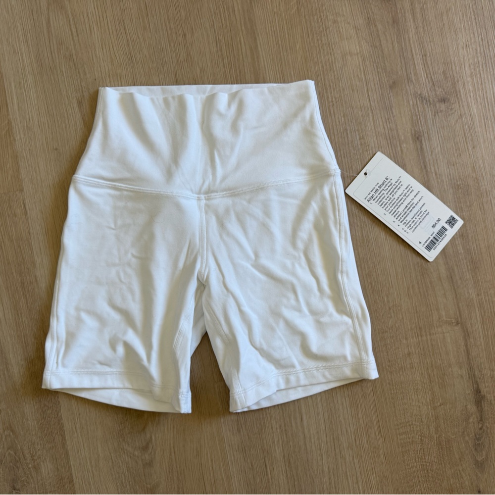 Lululemon Athletica White Biker Shorts